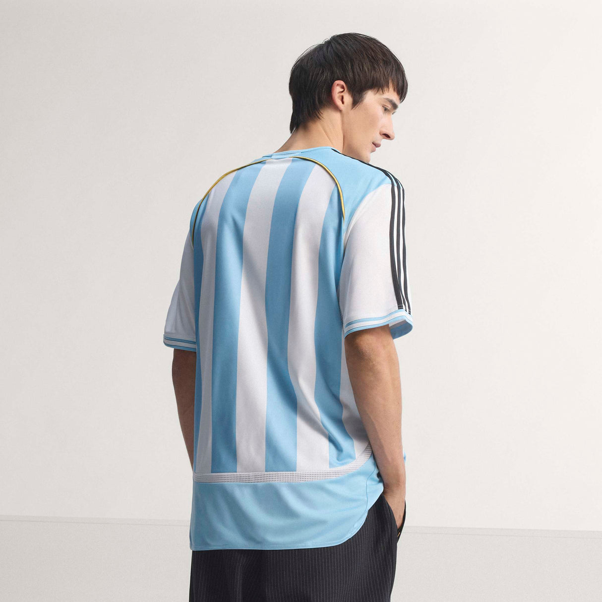 adidas Argentina Home Men's Soccer Jersey 2006 - White/Blue