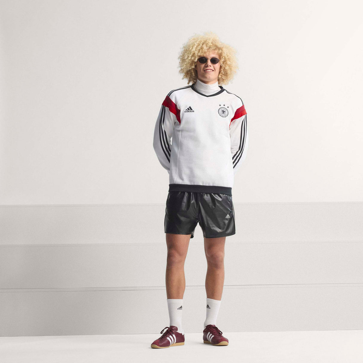 Sudadera de fútbol para hombre adidas Alemania Crew 2014 - Blanco