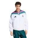 adidas Real Madrid Stadium Men's Soccer Track Top - White/Black