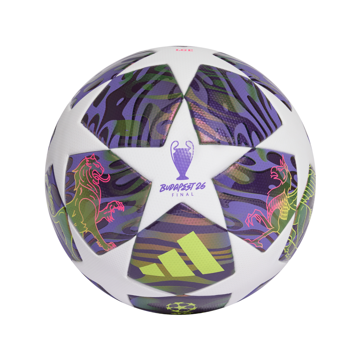 adidas UEFA Champions League Final League Soccer Ball - White/Purple/Yellow