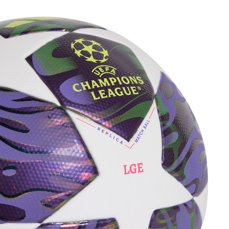adidas UEFA Champions League Final League Soccer Ball - White/Purple/Yellow