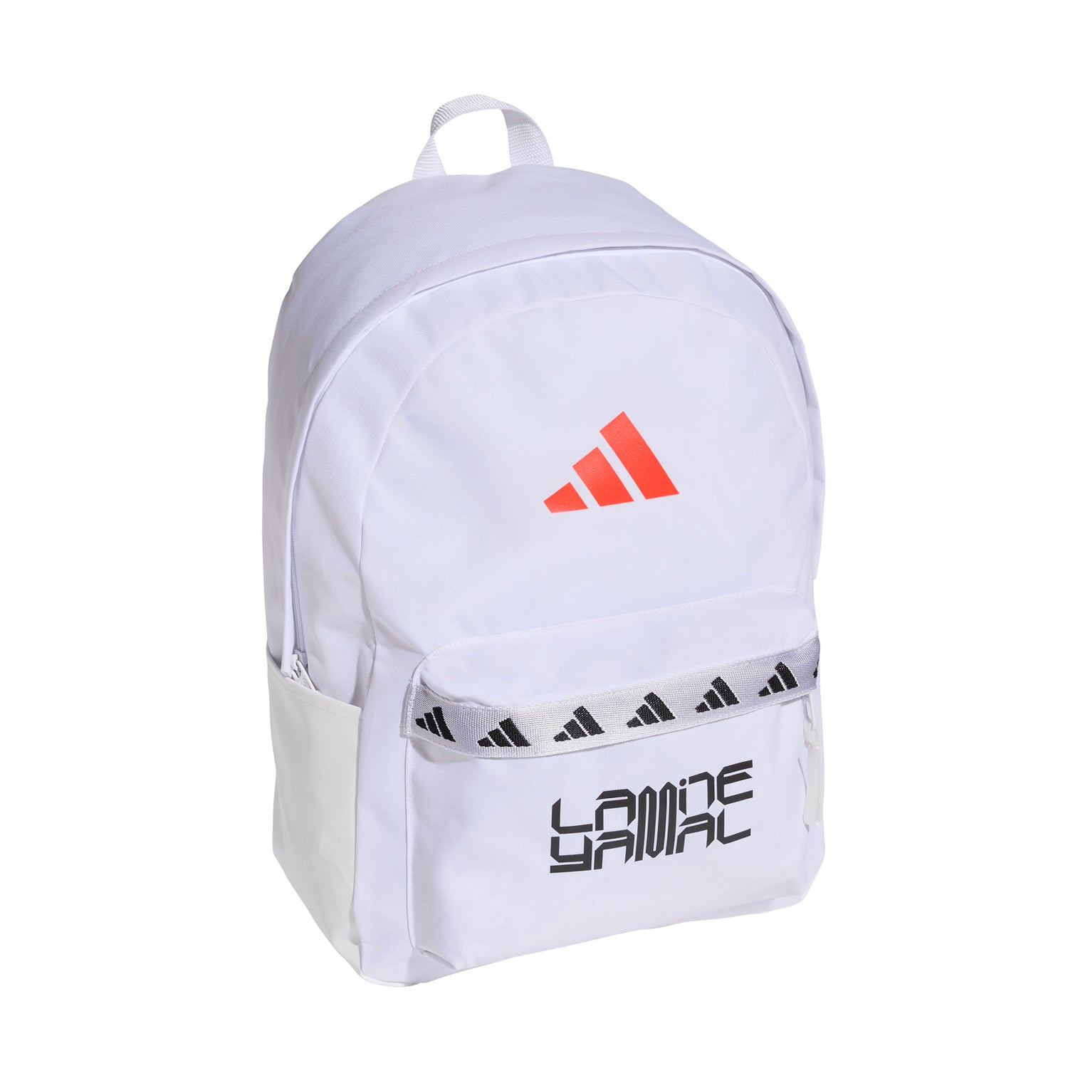 adidas Classic Tape Lamine Yamal Soccer Backpack - White/Red