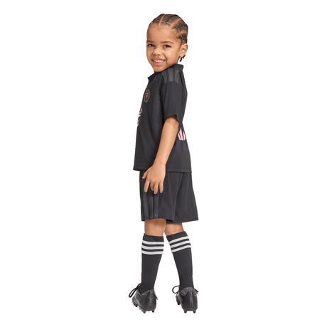 adidas Inter Miami CF Away Youth Soccer Mini Kit 26/27 - Black/Pink