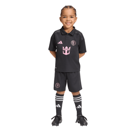 adidas Inter Miami CF Away Youth Soccer Mini Kit 26/27 - Black/Pink