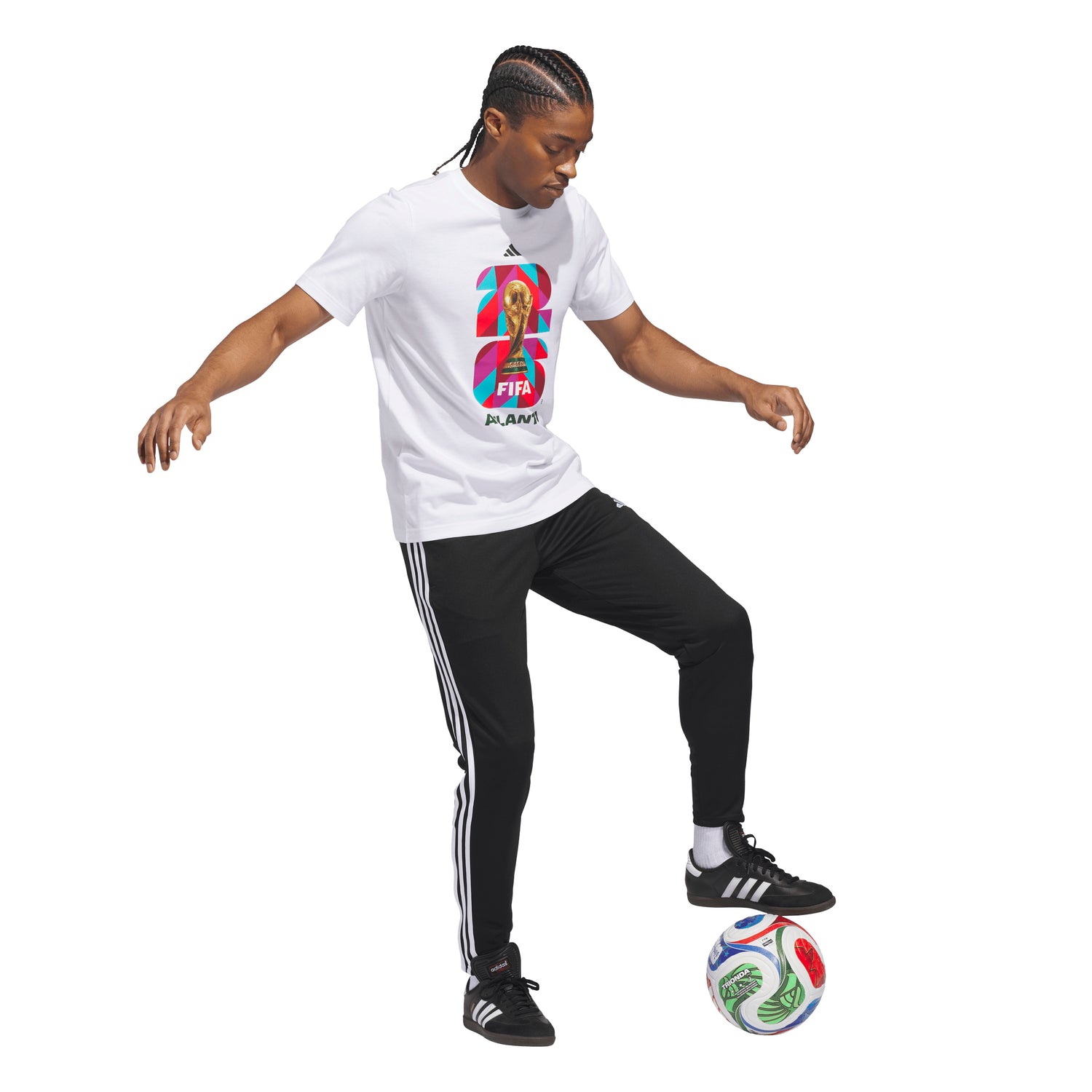 Camiseta de fútbol para hombre adidas FIFA World Cup 26 Host City Atlanta Graphic - Blanco