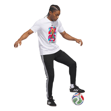 Camiseta de fútbol para hombre adidas FIFA World Cup 26 Host City Atlanta Graphic - Blanco