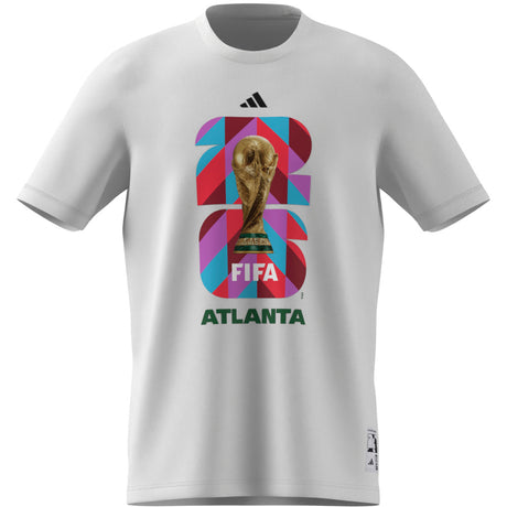 Camiseta de fútbol para hombre adidas FIFA World Cup 26 Host City Atlanta Graphic - Blanco
