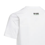 Camiseta de fútbol juvenil adidas Copa Mundial de la FIFA 26 con gráfico de la ciudad anfitriona Atlanta - Blanca