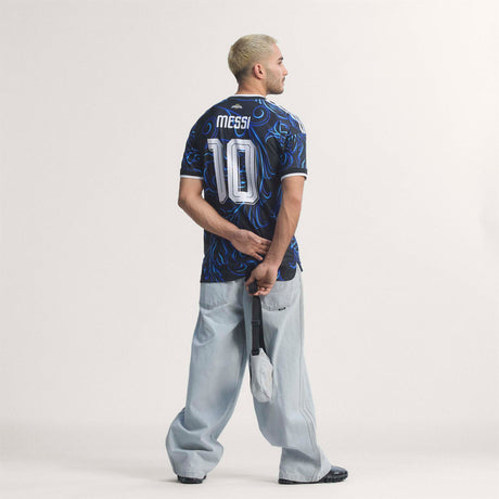 adidas Argentina Away Authentic Messi Men's Soccer Jersey 2026 - Black/Blue