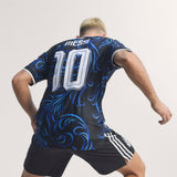 adidas Argentina Away Authentic Messi Men's Soccer Jersey 2026 - Black/Blue