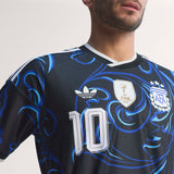 adidas Argentina Away Authentic Messi Men's Soccer Jersey 2026 - Black/Blue