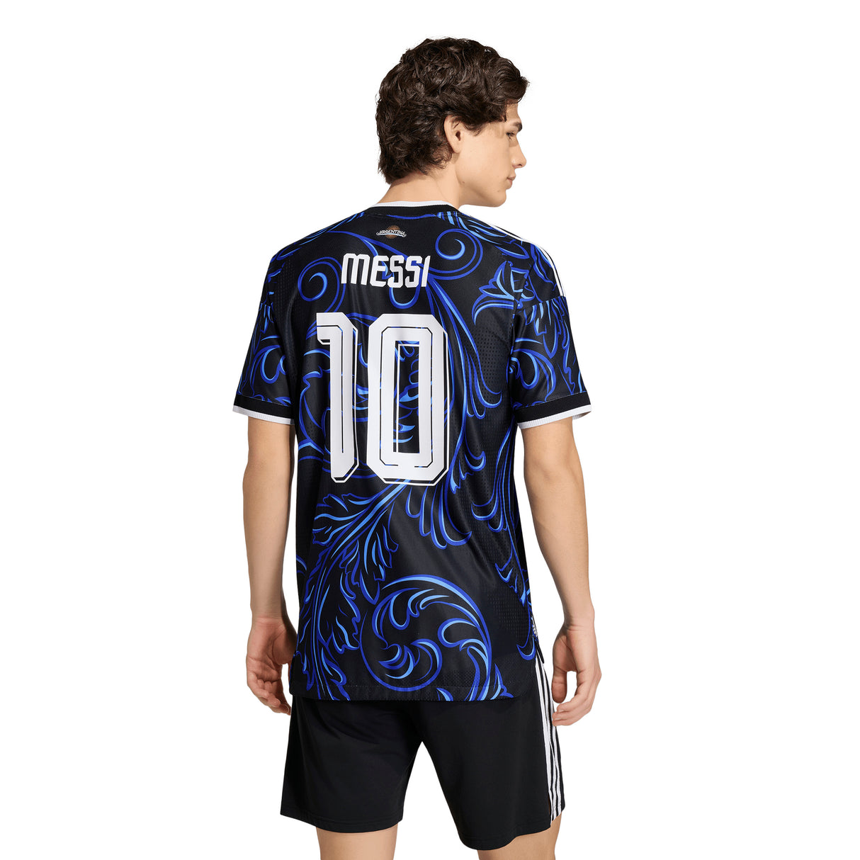 adidas Argentina Away Authentic Messi Men's Soccer Jersey 2026 - Black/Blue