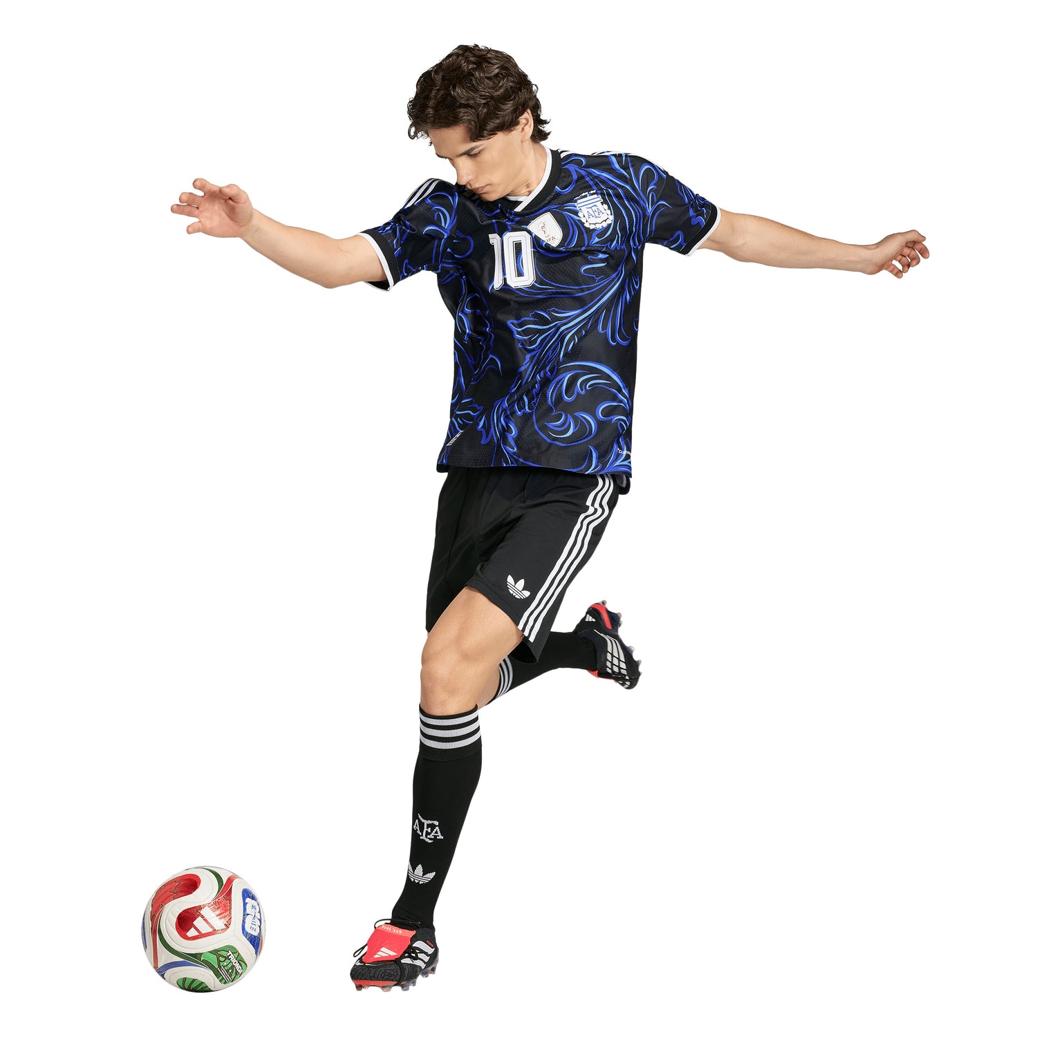 adidas Argentina Away Authentic Messi Men's Soccer Jersey 2026 - Black/Blue
