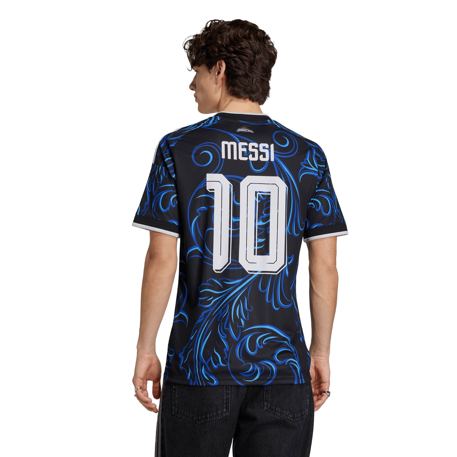 adidas Argentina Away Messi Men's Soccer Jersey 2026 - Black/Blue