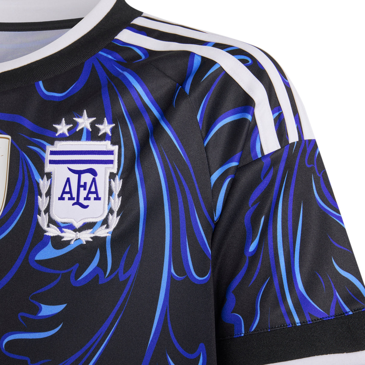 adidas Argentina Away Messi Youth Soccer Jersey 2026 - Black/Blue