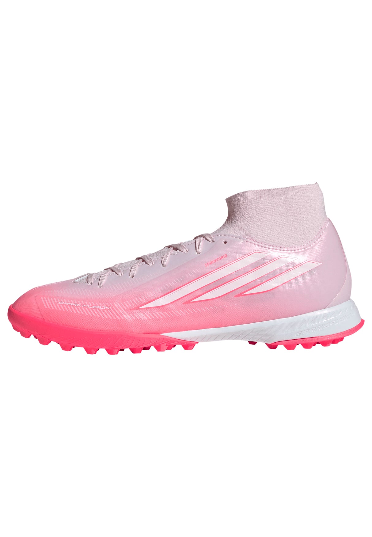 adidas F50 Sparkfusion League Mid Cut TF Turf Women's Soccer Cleats - White