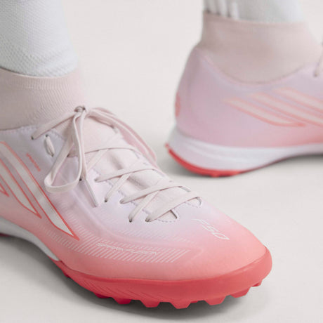 adidas F50 Sparkfusion League Mid Cut TF Turf Women's Soccer Cleats - White