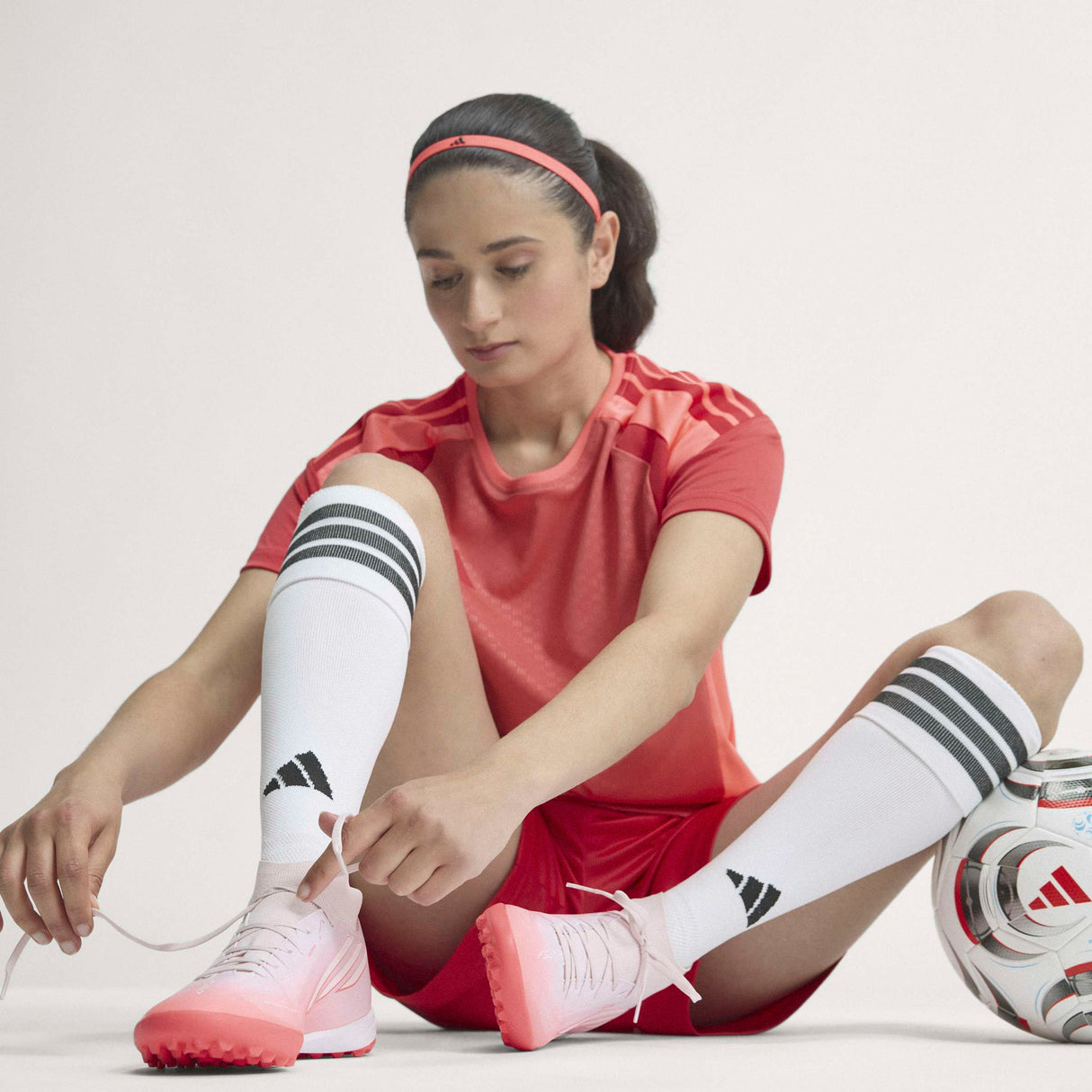 adidas F50 Sparkfusion League Mid Cut TF Turf Women's Soccer Cleats - White