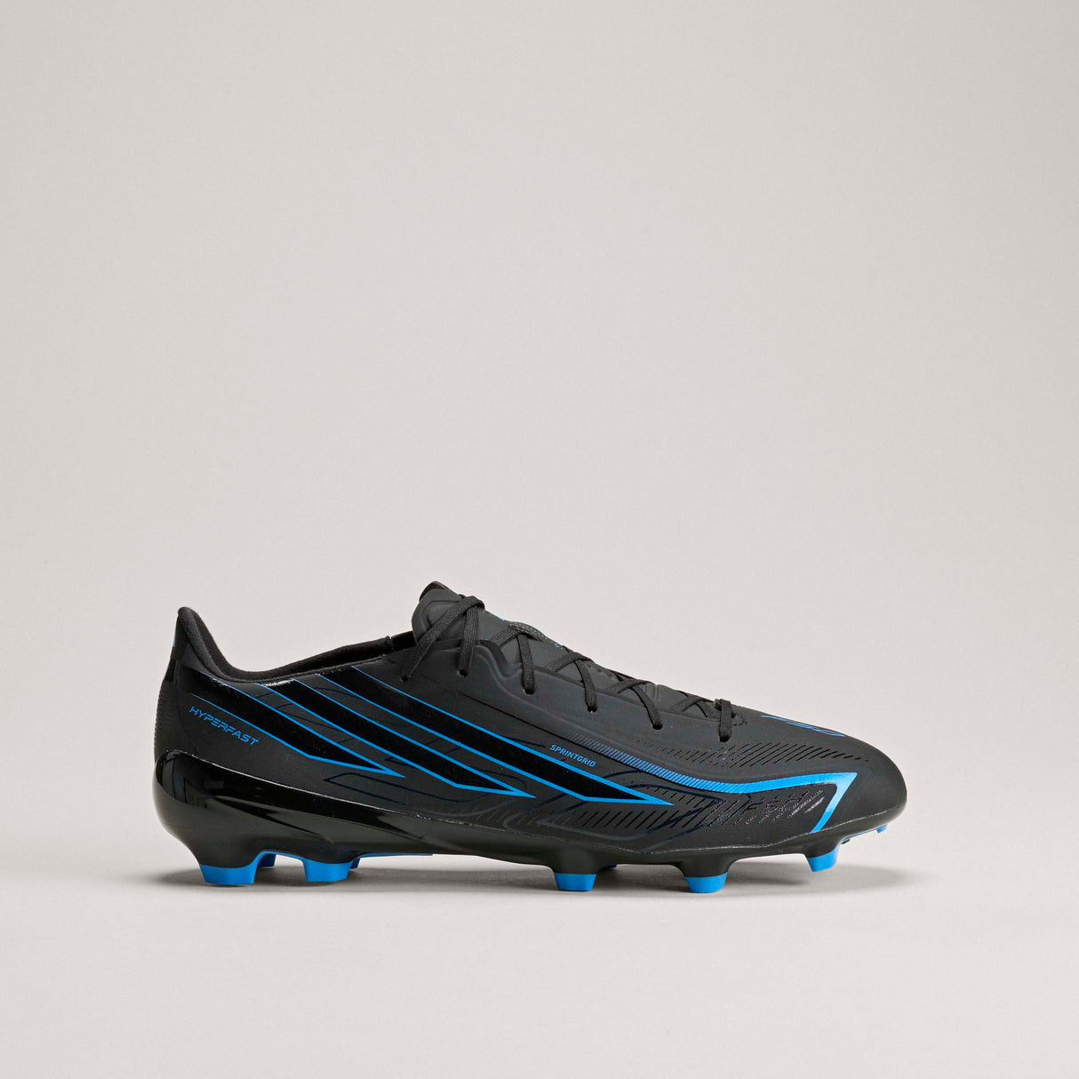 adidas F50 Hyperfast League Firm Ground Men's Soccer Cleats - Black/Black/Blue