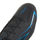 adidas F50 Hyperfast League Firm Ground Men's Soccer Cleats - Black/Black/Blue
