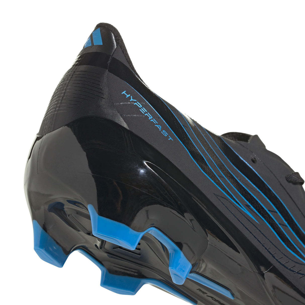 adidas F50 Hyperfast League Firm Ground Men's Soccer Cleats - Black/Black/Blue