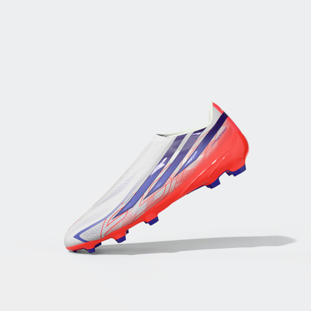 adidas F50 Hyperfast League Laceless FG Firm Ground Men's Soccer Cleats - White