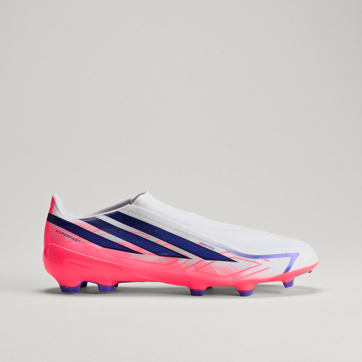 adidas F50 Hyperfast League Laceless FG Firm Ground Men's Soccer Cleats - White