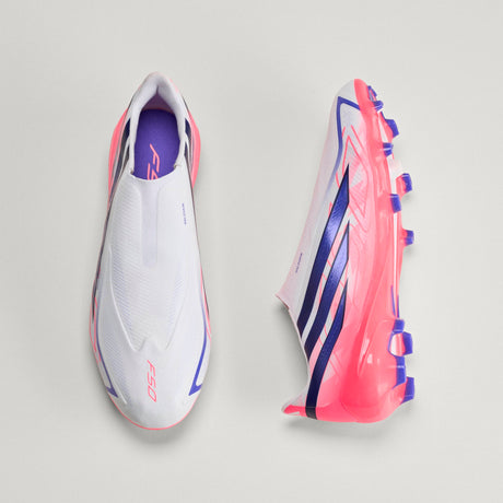 adidas F50 Hyperfast League Laceless FG Firm Ground Men's Soccer Cleats - White