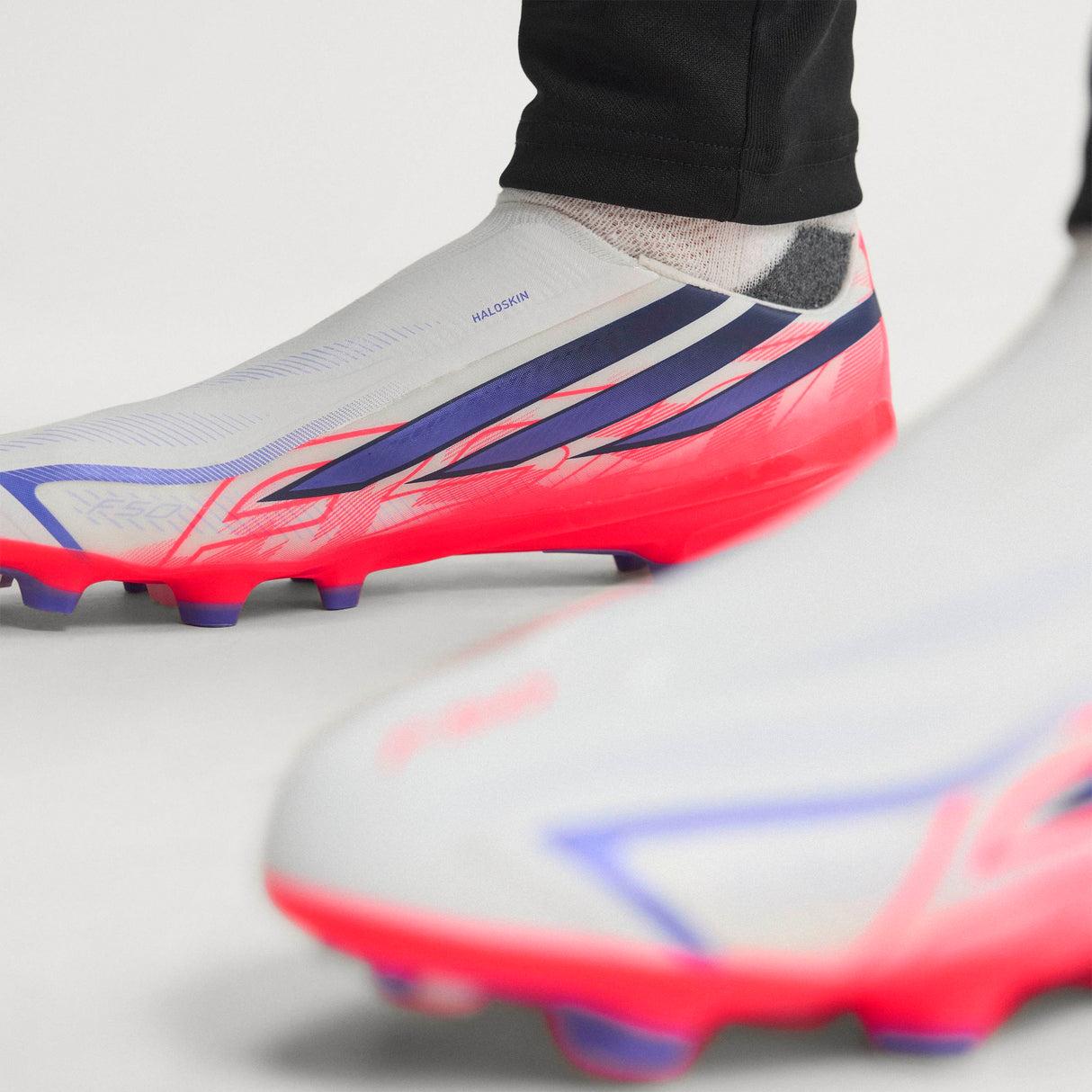adidas F50 Hyperfast League Laceless FG Firm Ground Men's Soccer Cleats - White