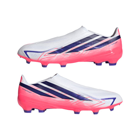 adidas F50 Hyperfast League Laceless FG Firm Ground Men's Soccer Cleats - White