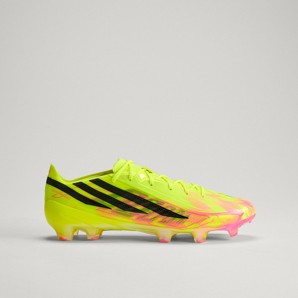 Botas de fútbol para hombre adidas F50 Hyperfast Elite Firm Ground - Amarillo/Negro