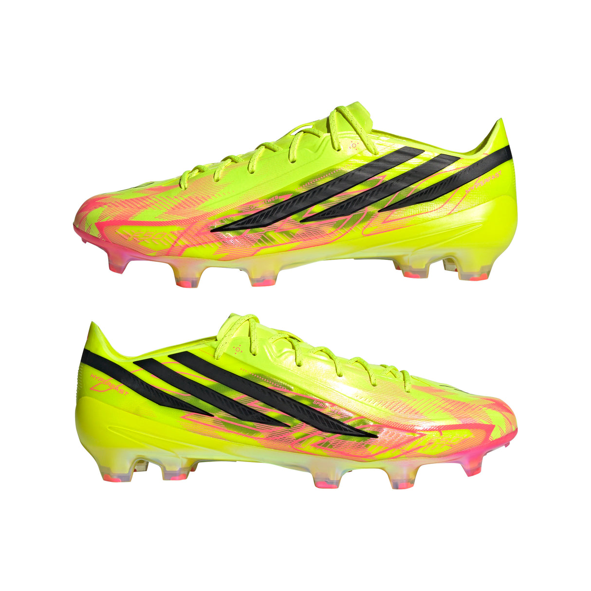 Botas de fútbol para hombre adidas F50 Hyperfast Elite Firm Ground - Amarillo/Negro