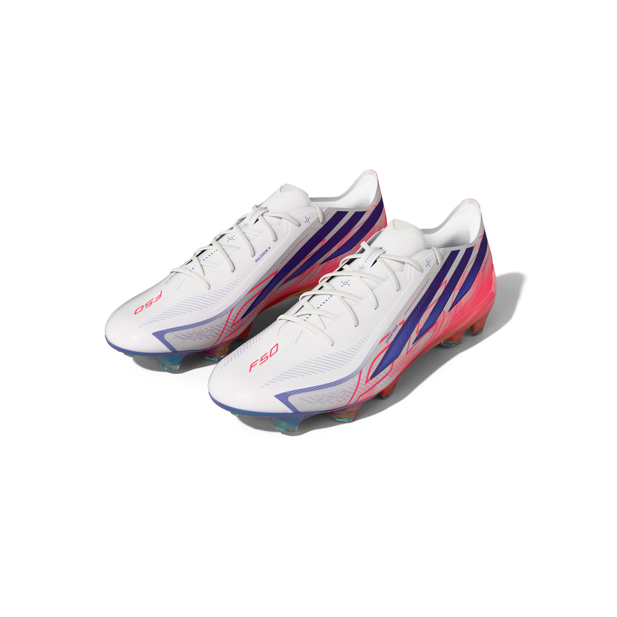 adidas F50 Hyperfast Elite Firm Ground Men's Soccer Cleats - White/Purple