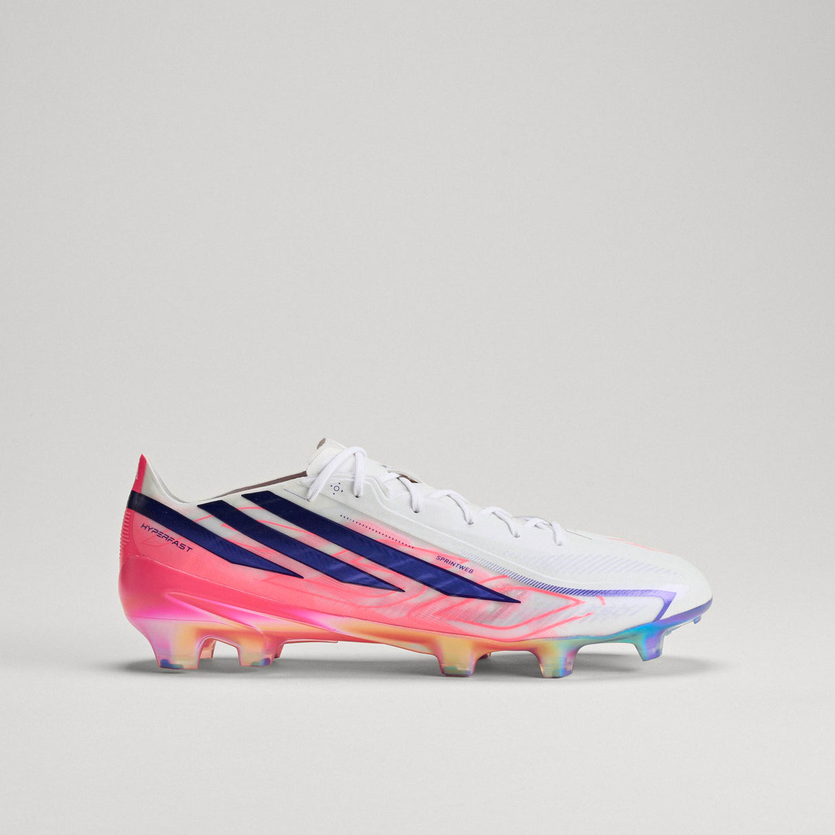 adidas F50 Hyperfast Elite Firm Ground Men's Soccer Cleats - White/Purple