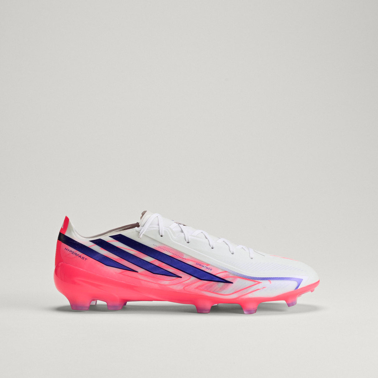 adidas F50 Hyperfast Pro Firm Ground Men's Soccer Cleats - White/Purple
