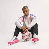 adidas F50 Hyperfast Pro Firm Ground Men's Soccer Cleats - White/Purple