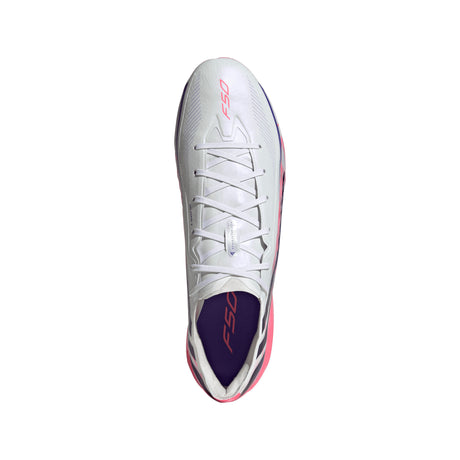 adidas F50 Hyperfast Pro Firm Ground Men's Soccer Cleats - White/Purple