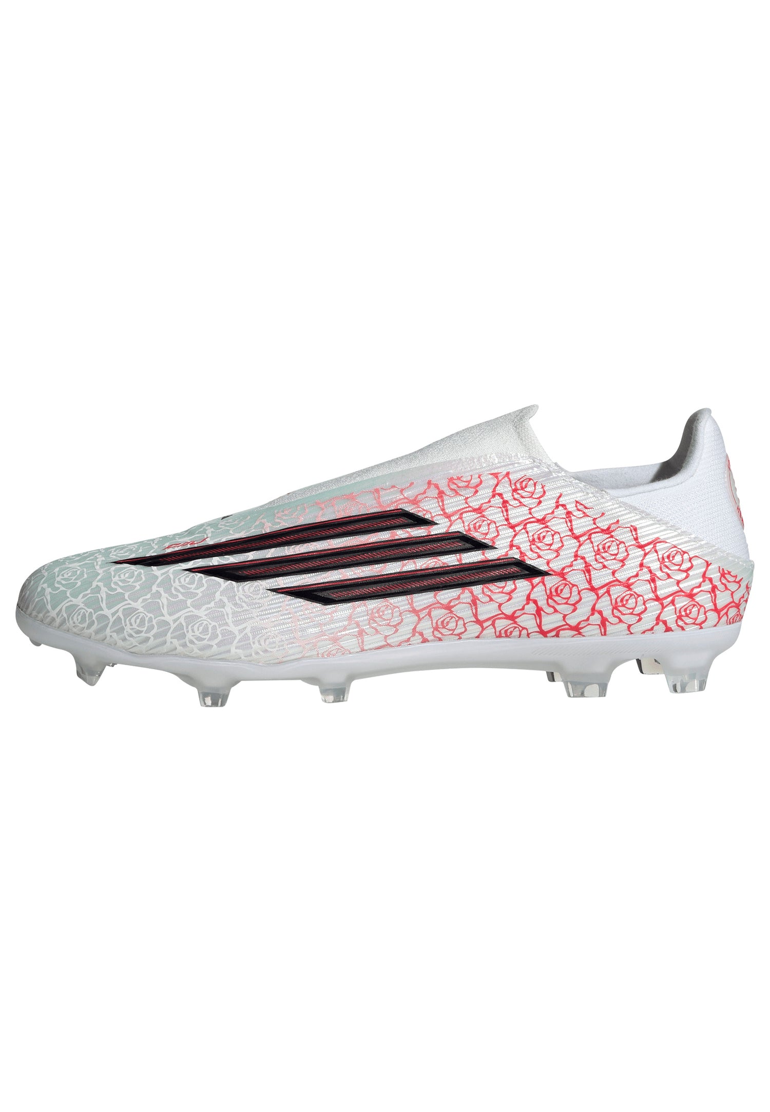 adidas F50 League Laceless FG/MG Firm Ground/Multi Ground Men's Soccer Cleats - White/Black/Red