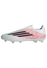 adidas F50 League Laceless FG/MG Firm Ground/Multi Ground Men's Soccer Cleats - White/Black/Red