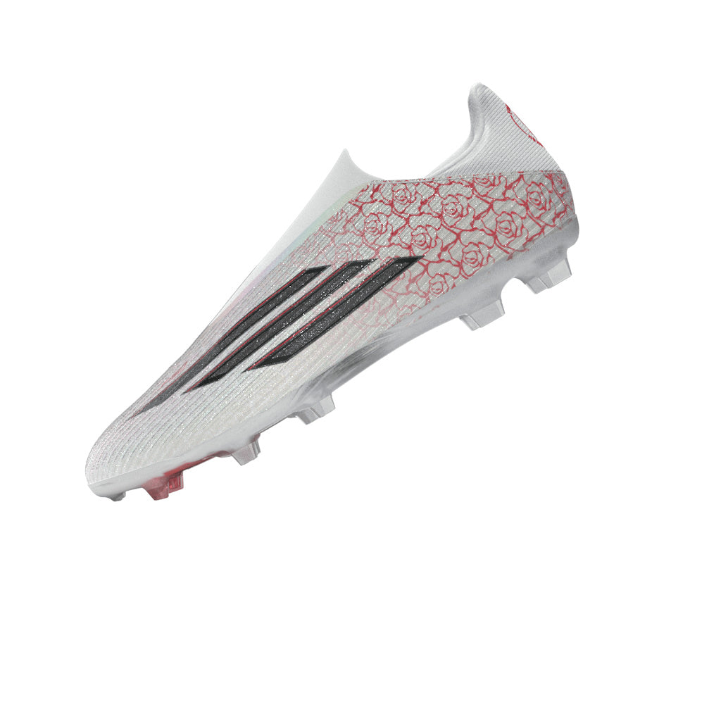 adidas F50 League Laceless FG/MG Firm Ground/Multi Ground Men's Soccer Cleats - White/Black/Red