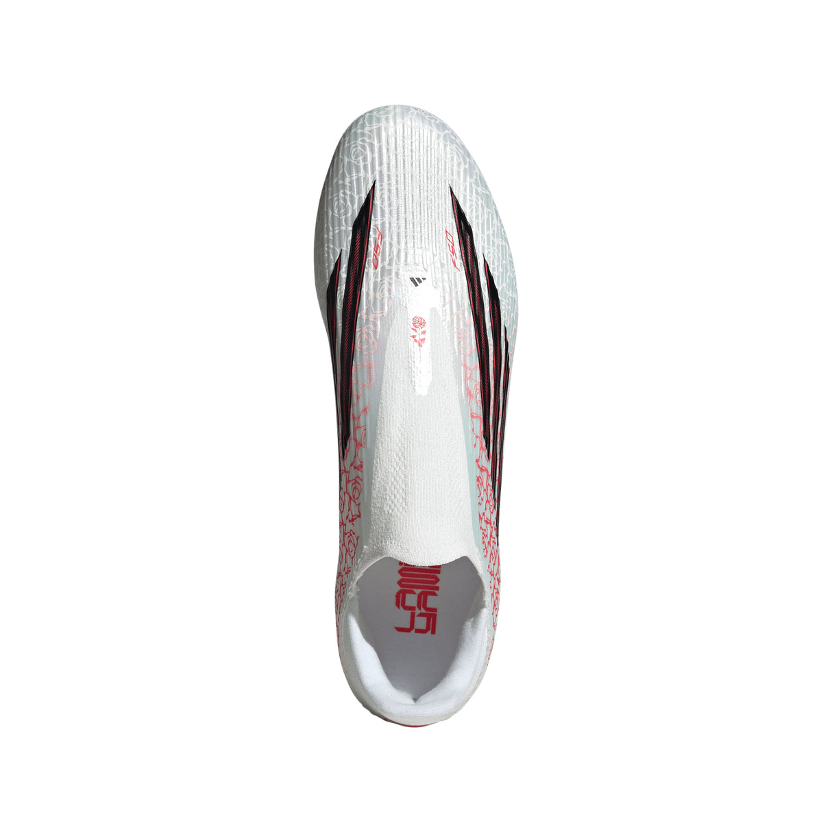 adidas F50 League Laceless FG/MG Firm Ground/Multi Ground Men's Soccer Cleats - White/Black/Red