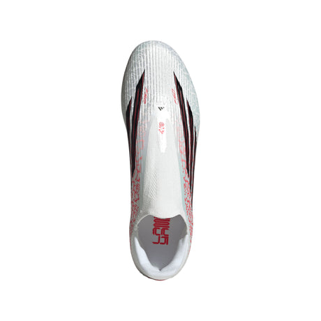 adidas F50 League Laceless FG/MG Firm Ground/Multi Ground Men's Soccer Cleats - White/Black/Red