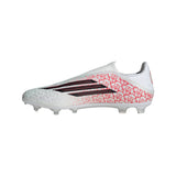 adidas F50 League Laceless FG/MG Firm Ground/Multi Ground Men's Soccer Cleats - White/Black/Red
