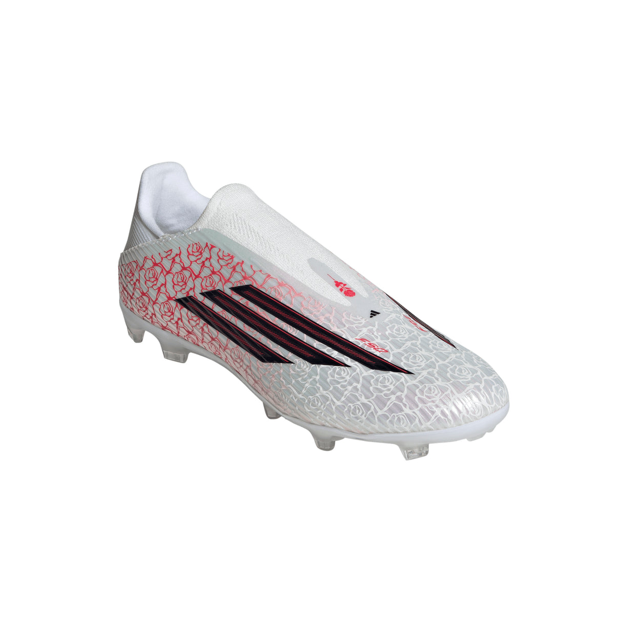 adidas F50 League Laceless FG/MG Firm Ground/Multi Ground Men's Soccer Cleats - White/Black/Red