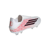 adidas F50 League Laceless FG/MG Firm Ground/Multi Ground Men's Soccer Cleats - White/Black/Red
