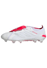 adidas Predator Elite Fold-Over Tongue FG Firm Ground David Beckham Men's Soccer Cleats - White/Silver/Red