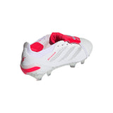 adidas Predator Elite Fold-Over Tongue FG Firm Ground David Beckham Men's Soccer Cleats - White/Silver/Red