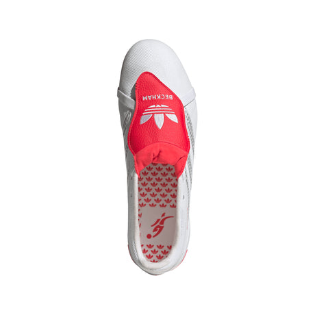 adidas Predator League Fold-Over Tongue FG Firm Ground Men's Soccer Cleats - White/Silver/Red