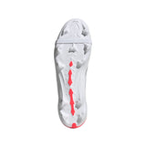adidas Predator League Fold-Over Tongue FG Firm Ground Men's Soccer Cleats - White/Silver/Red