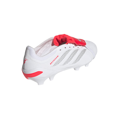 adidas Predator League Fold-Over Tongue FG Firm Ground Men's Soccer Cleats - White/Silver/Red